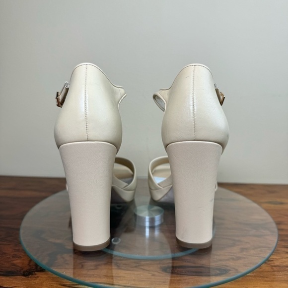 NEW Franco Sarto Dima Sandal in Beige Leather - Picture 11 of 16